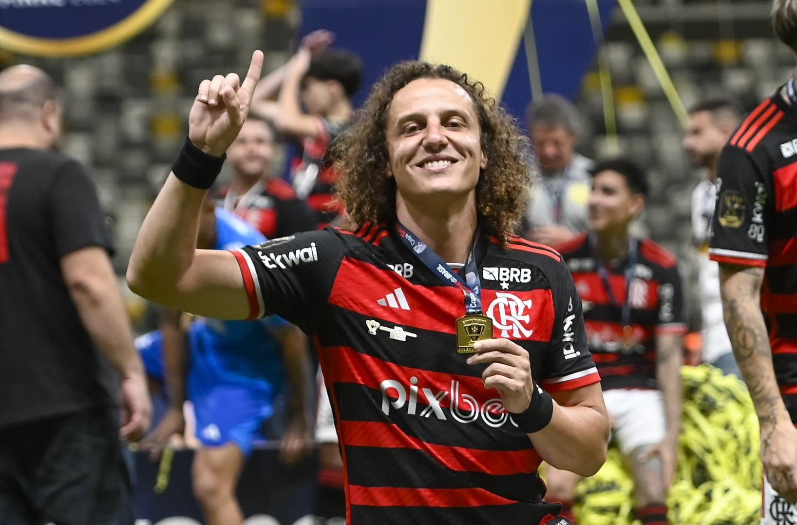 David Luiz  em ação pelo Flamengo