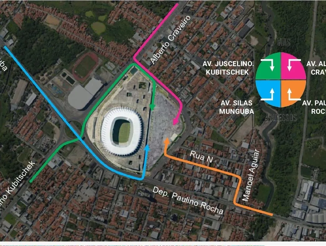 Arena Castelão vai ganhar dois novos acessos.
