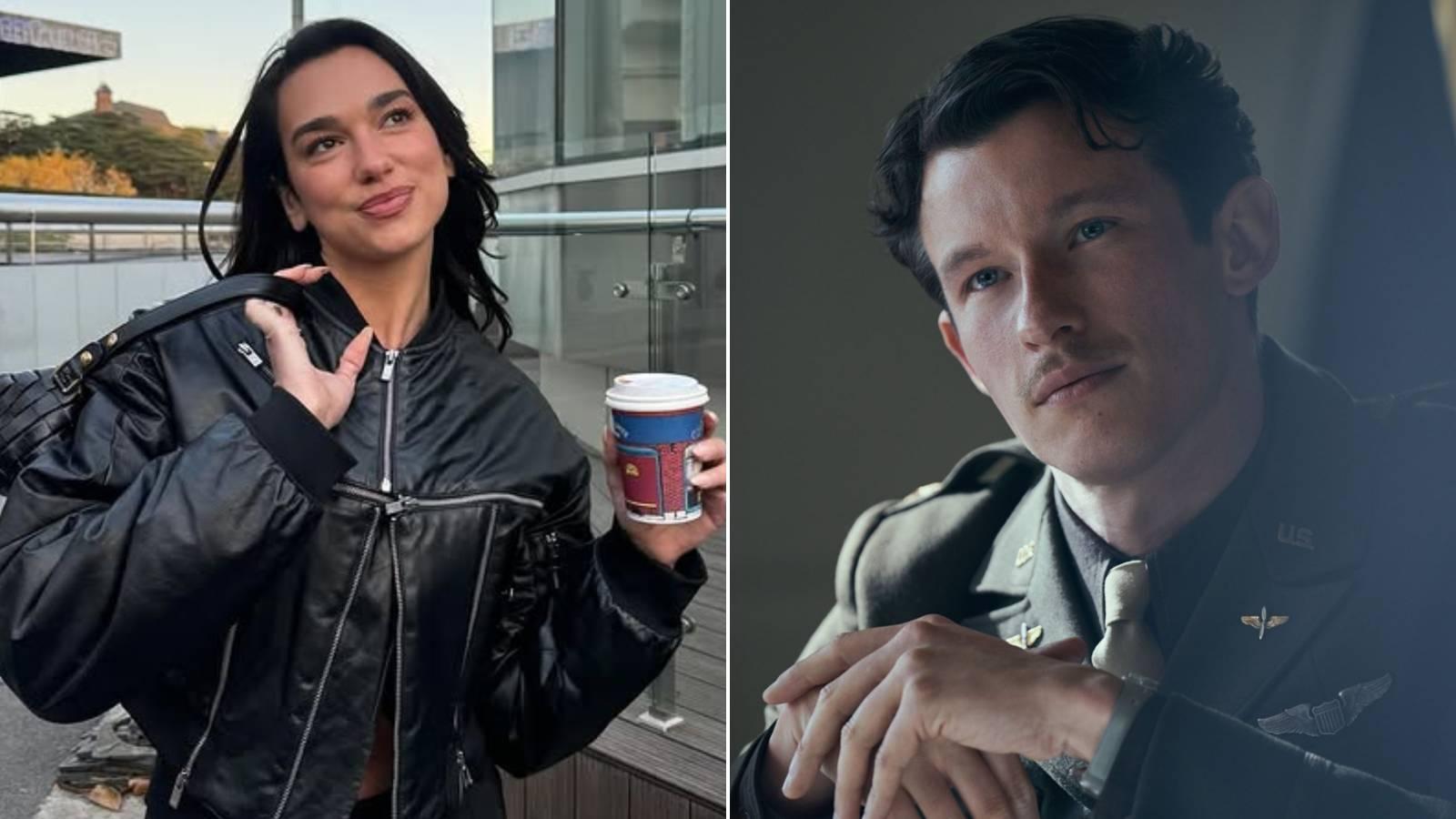 Dua Lipa e Callum Turner. Dua Lipa está noiva de Callum Turner, ator da saga Harry Potter, diz jornal