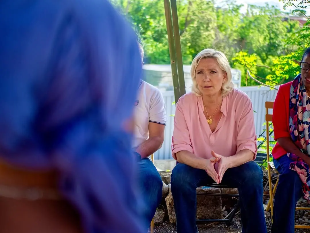 Marine Le Pen, filha de  Jean-Marie Le Pen