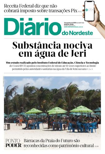 Capa da Edição do dia do jornal Diário do Nordeste