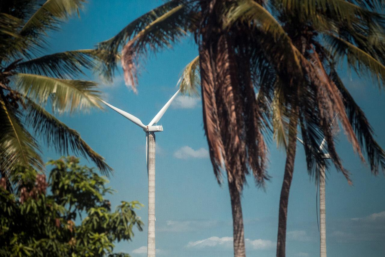 foto de turbina eólica