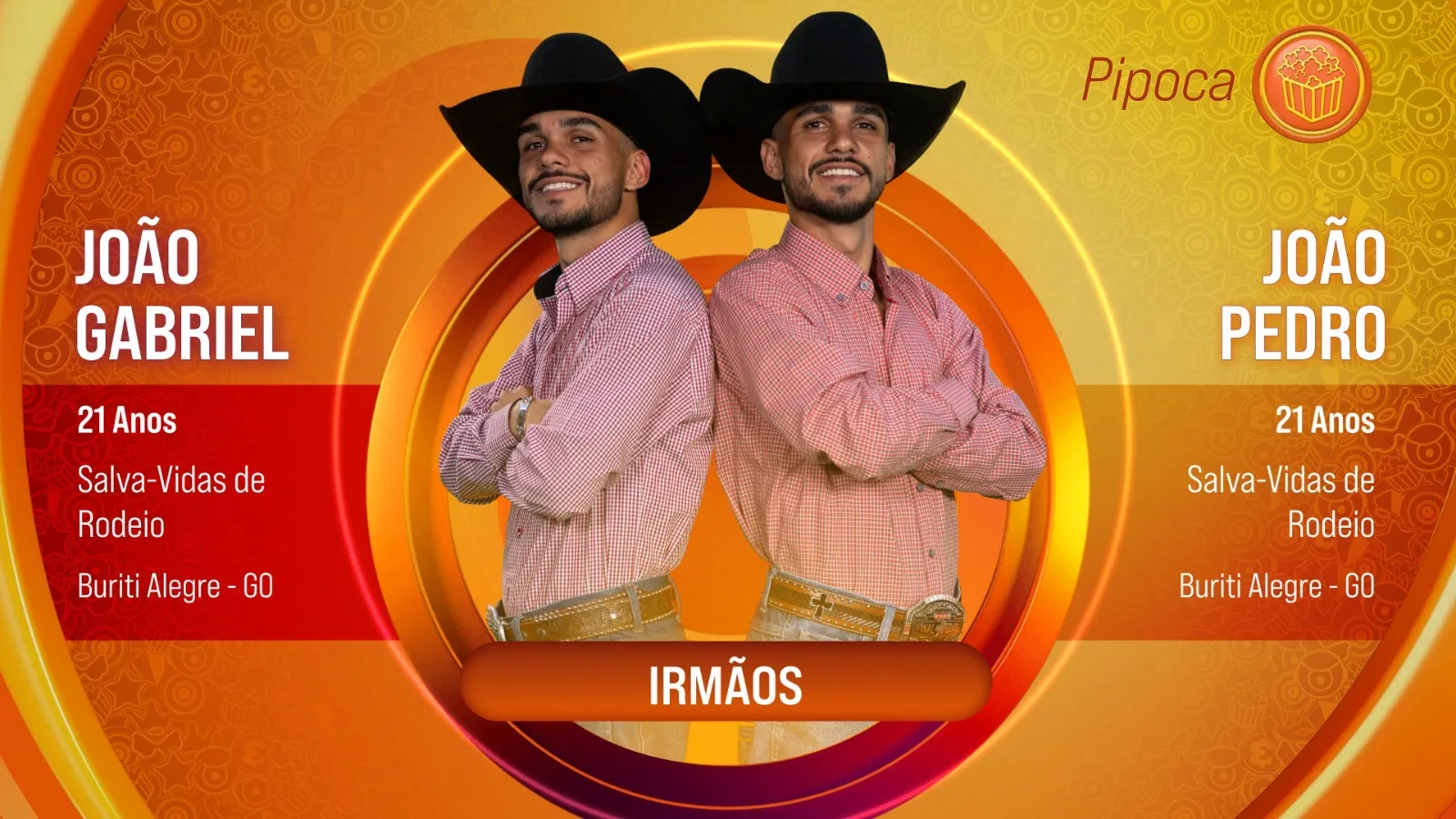 Os gêmeos João Gabriel e João Pedro têm 21 anos