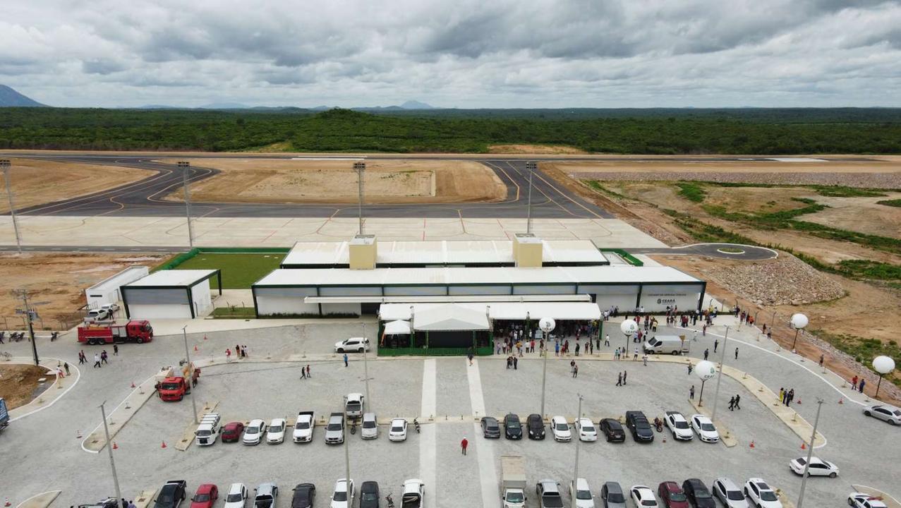 vista aérea do aeroporto de sobral