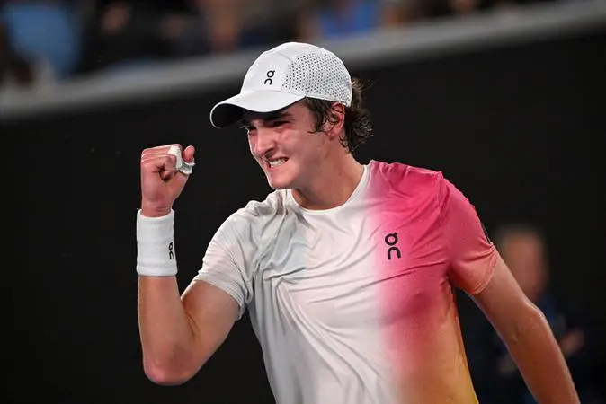 Foto de João Fonseca no Australian Open