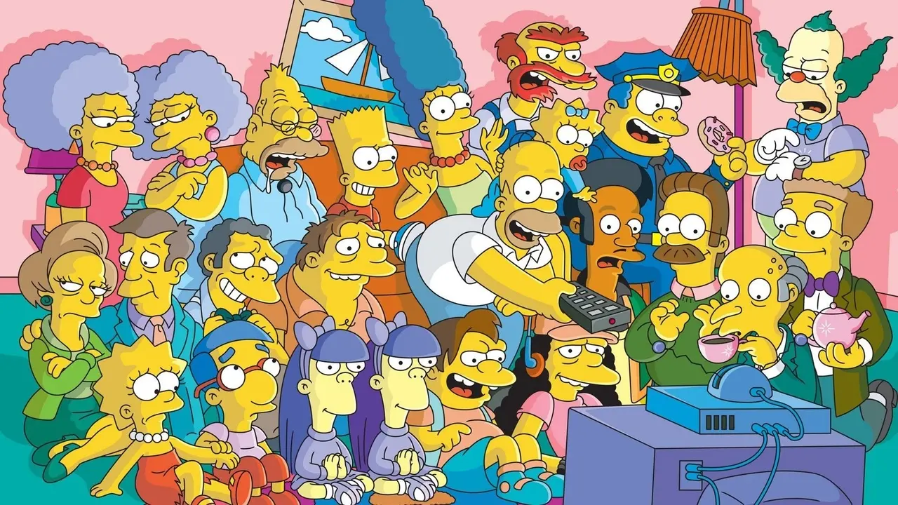 Foto dos personagens de Os Simpsons