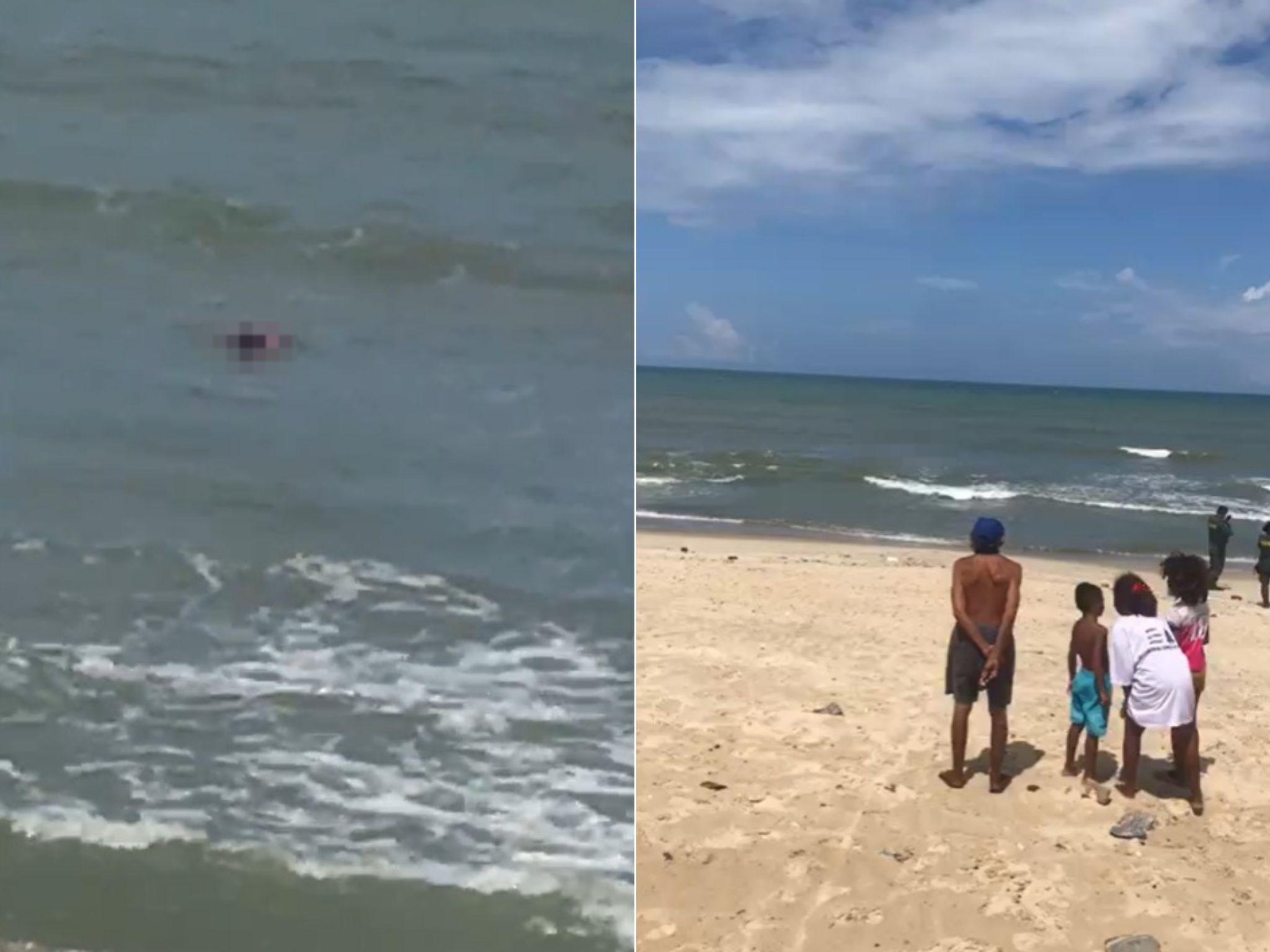 Corpo estava na água da Praia da Leste-Oeste e apresentava sinais de inchaço