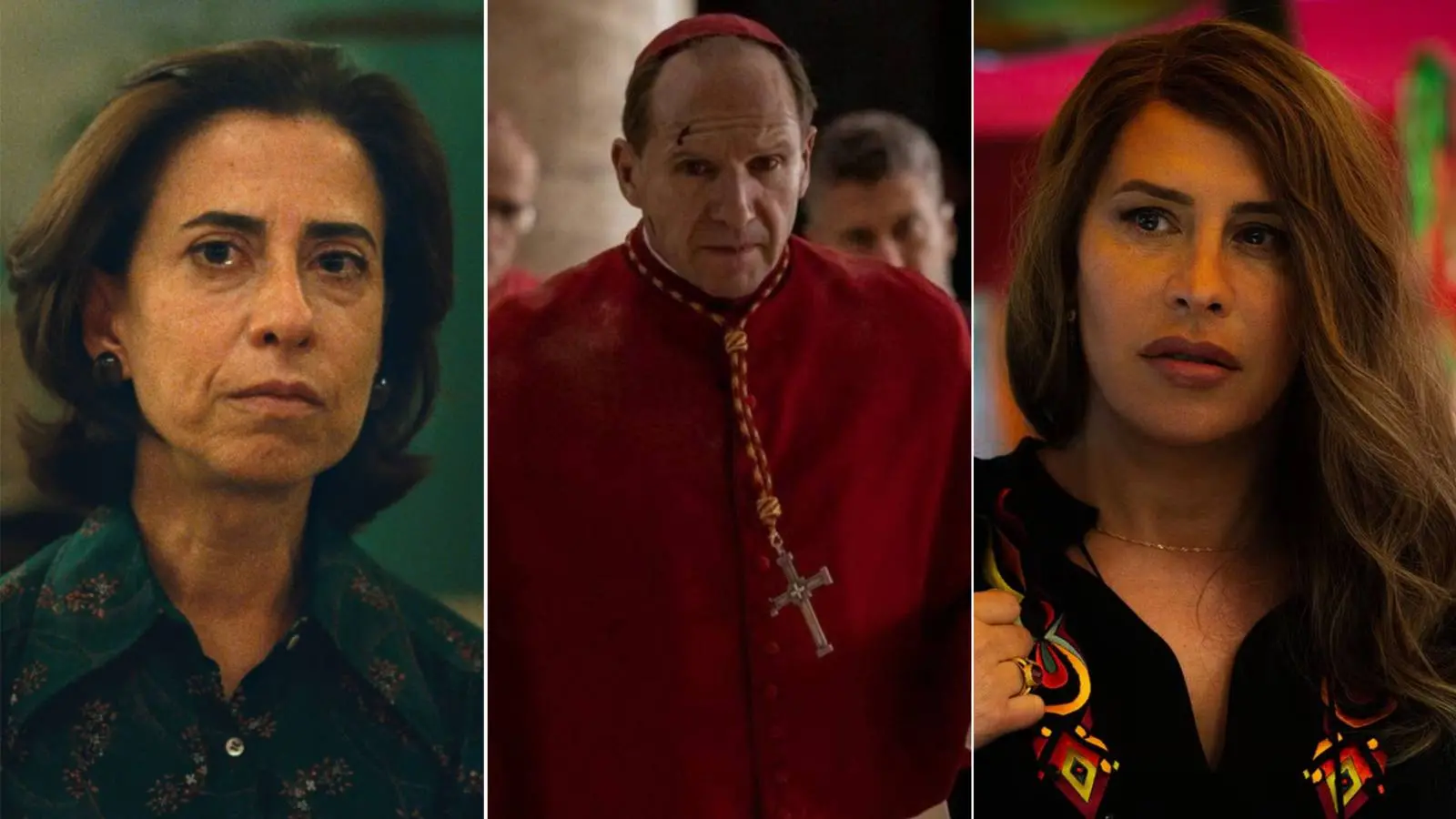 Montagem traz cenas dos filmes Ainda Estou Aqui, Conclave e Emilia Pérez. Lista de indicados ao Oscar 2025 é anunciada nesta quinta-feira (23); saiba onde assistir ao vivo
