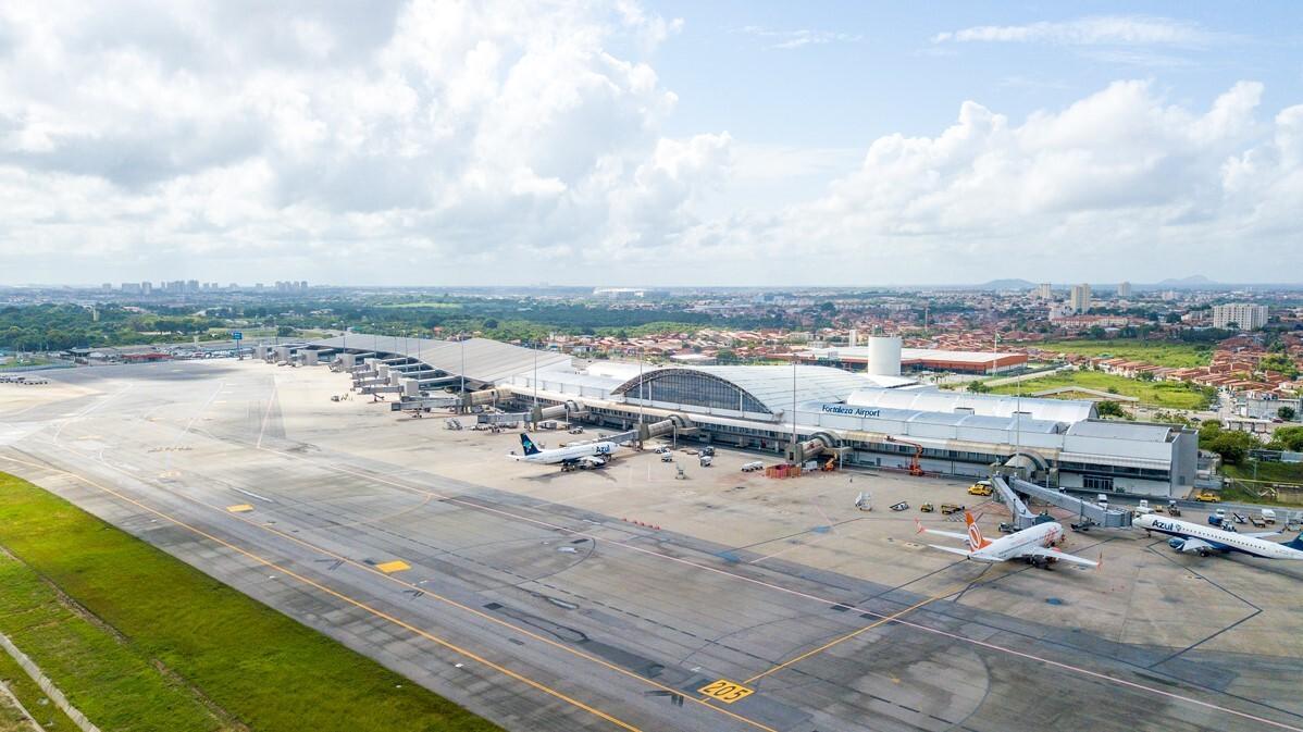Imagem aérea do aeroporto de Fortaleza