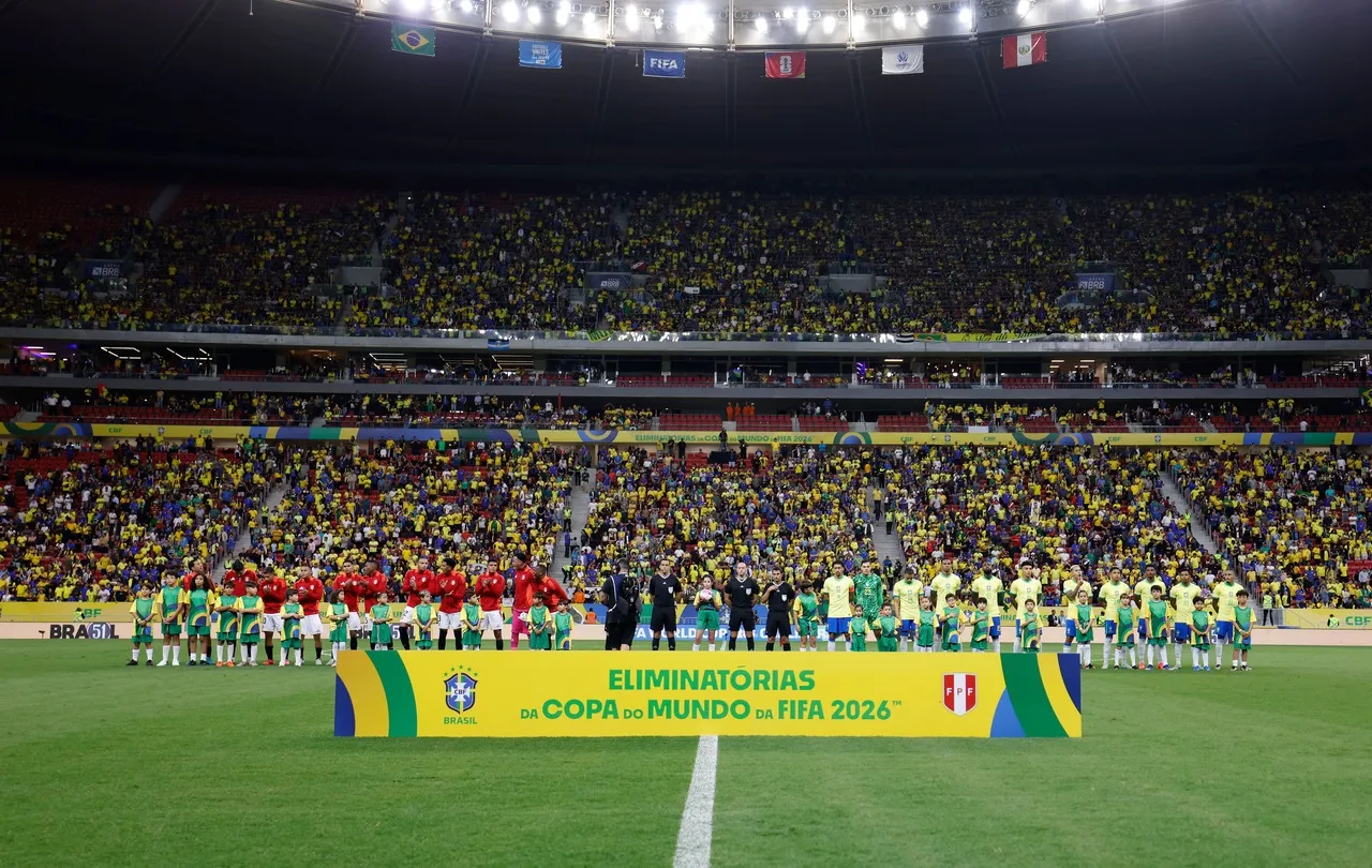 O Brasil enfrentou o Peru no Mané Garrincha em outubro do ano passado