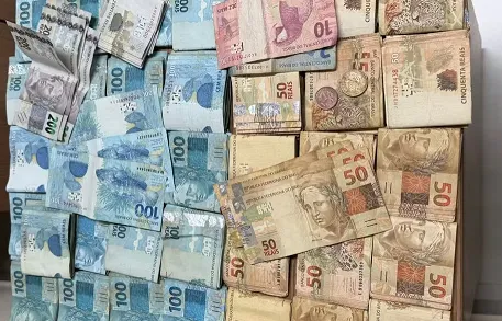 Valor apreendido em espécie