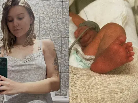Imagem da notícia: Isabel Veloso mostra rosto do primeiro filho, após bebê receber alta da UTI
