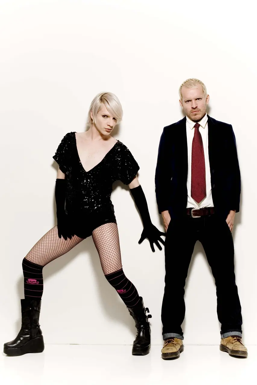 Daniel e Leco em ensaio do Montage, em 2008