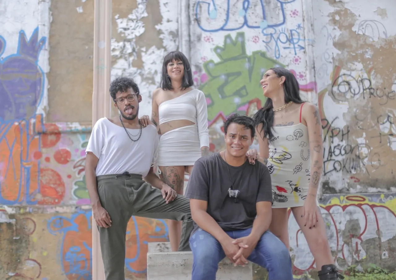 Formação original do 1992, que movimentou a cena com cursos para DJs: Arquelano, Kysia, Fluorescent Sound e Charlotte Killz