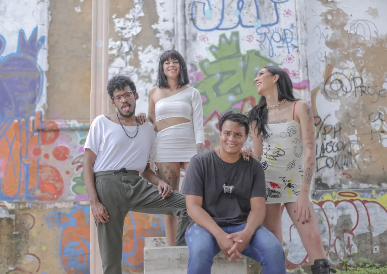 Formação original do 1992, que movimentou a cena com cursos para DJs: Arquelano, Kysia, Fluorescent Sound e Charlotte Killz