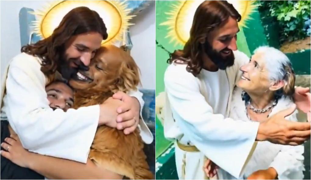 Trend do abraço de Jesus