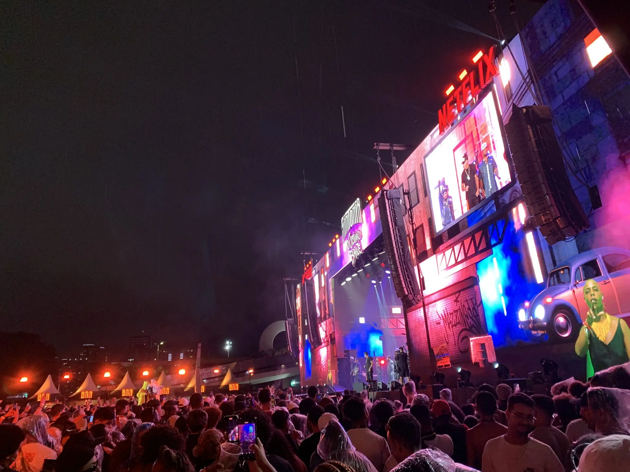 Palco do evento realizado pela netflix