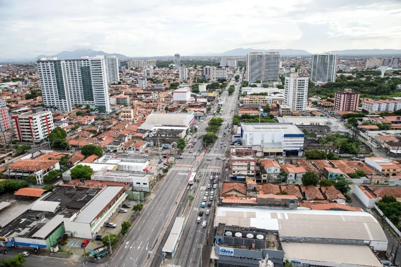 Vista aérea da avenida Bezerra de Menezes