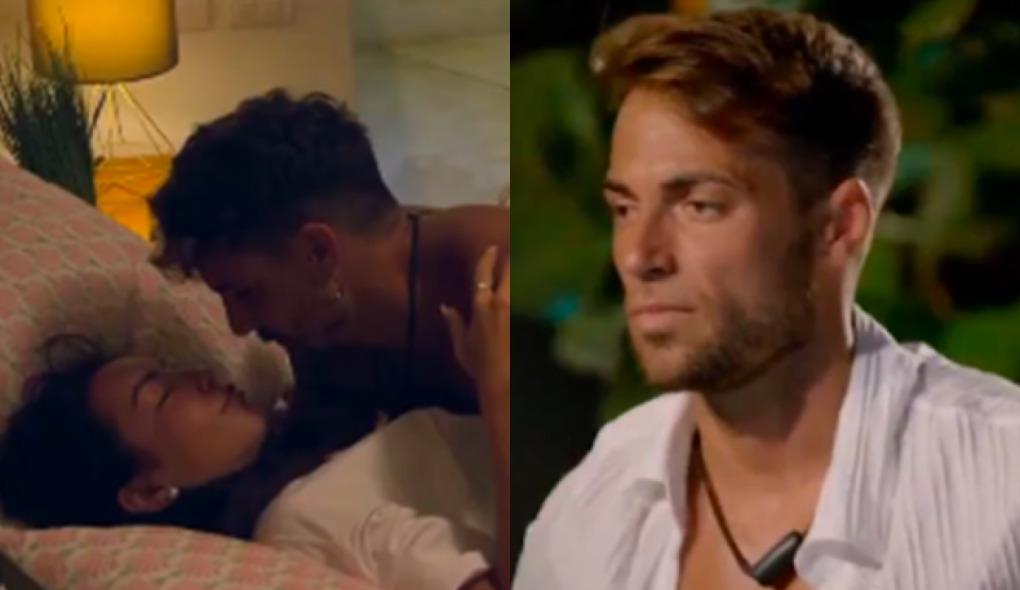 O homem traído sai correndo após ver a traição abandonando a apresentadora do reality