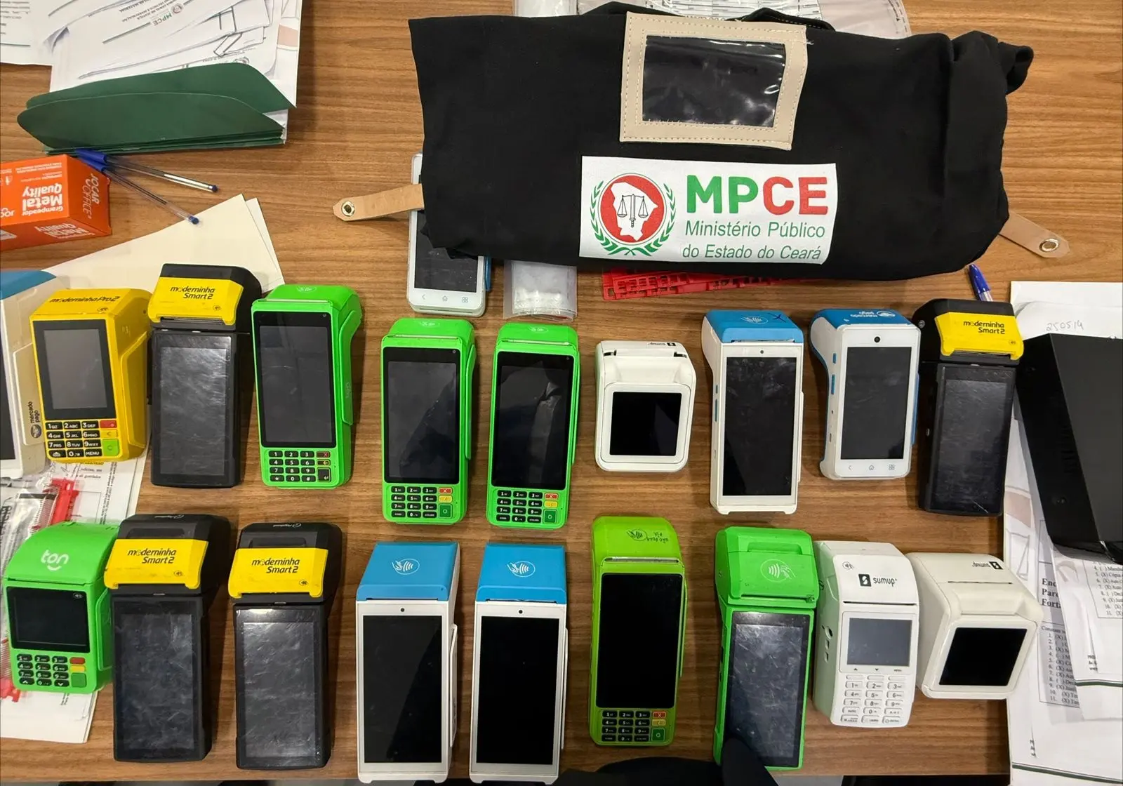 Máquinas de pagamento apreendidas em operação