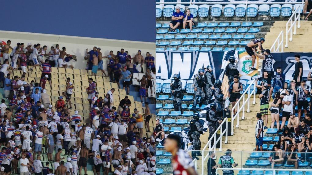 Brigas entre torcidas organizadas do Fortaleza e do Ceará foram registradas em jogos diferentes do Campeonato Cearense de Futebol, neste ano