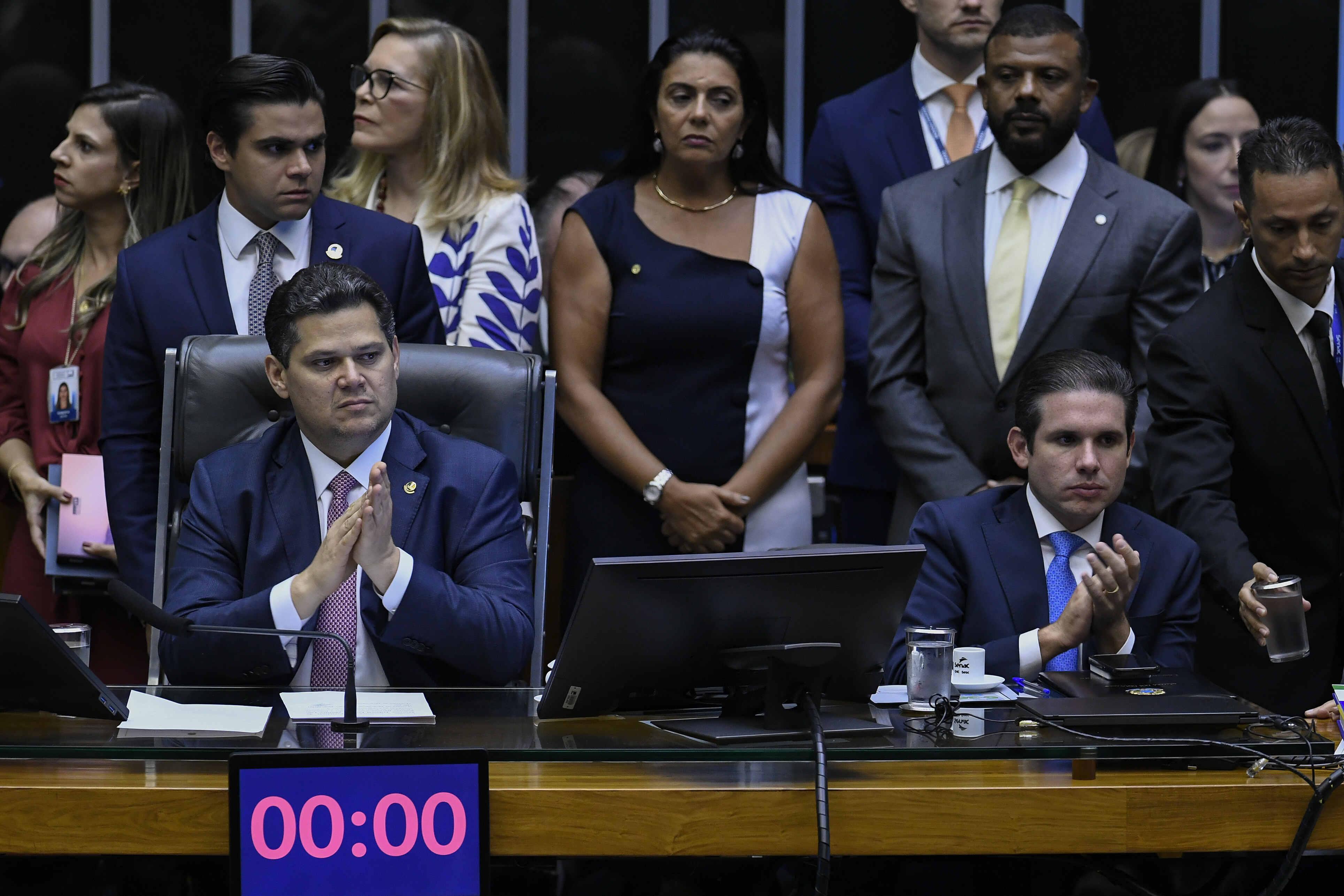 Davi Acolumbre (União) e Hugo Motta (Republicanos)