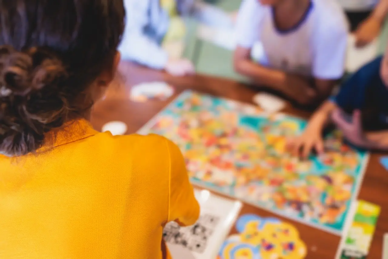 Jogos de tabuleiro são usados durante o intervalo
