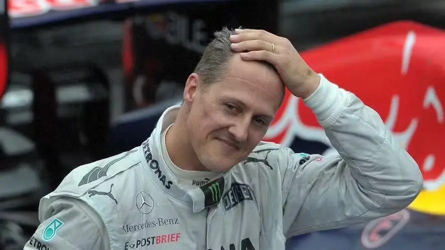 Foto de Michael Schumacher em corrida