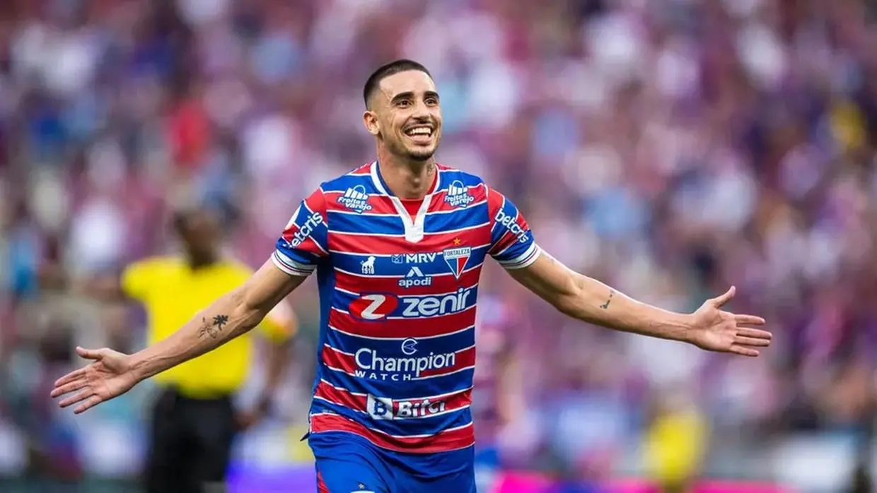 Thiago Galhardo durante passagem no elenco do Fortaleza