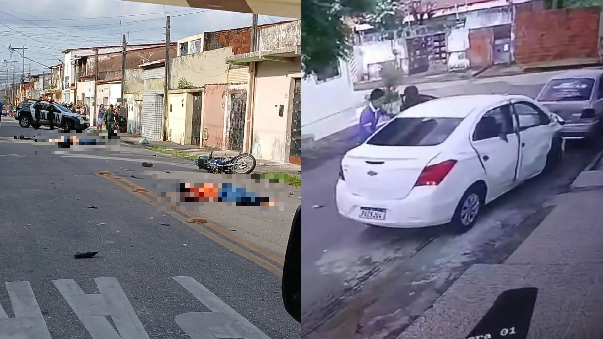 Segundo relatos, as vítimas estavam indo ao trabalho quando foram atingidas