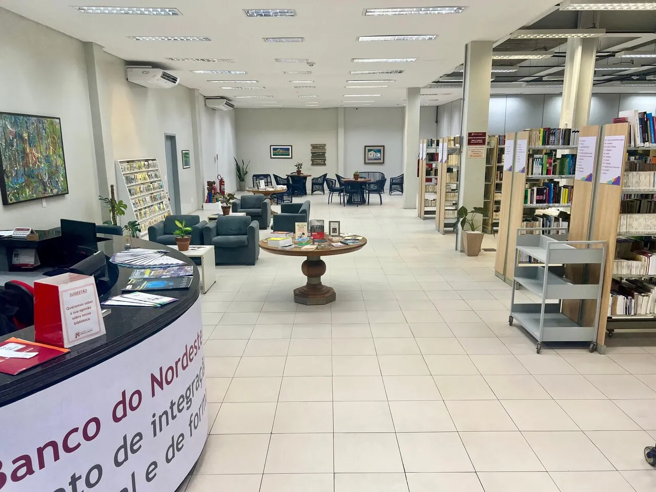 Biblioteca do CCBNB foi um dos setores reformados