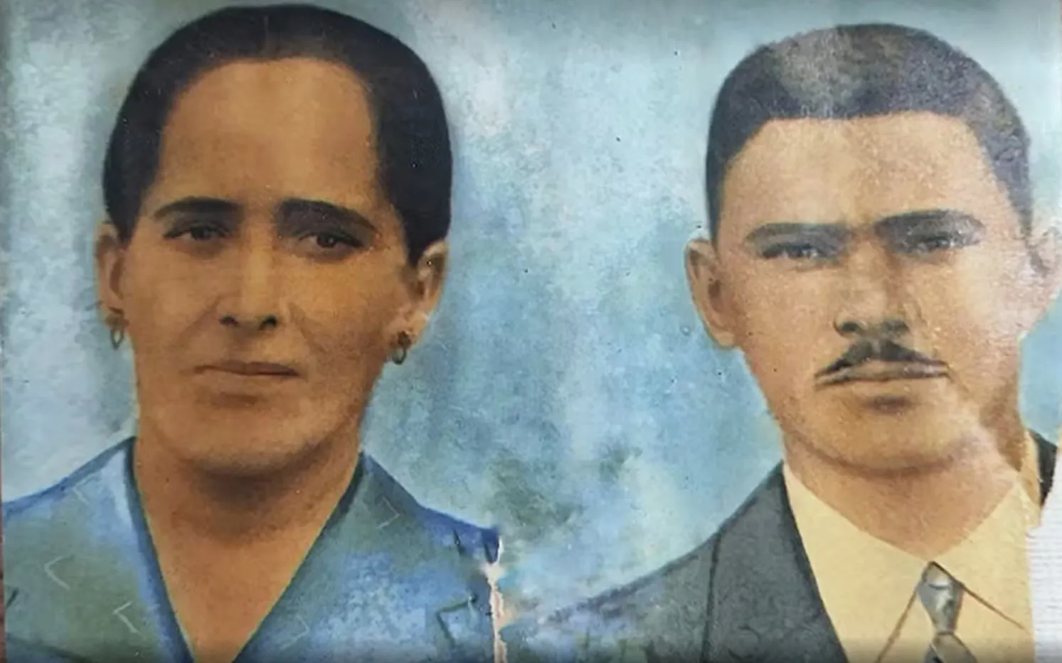 Fotopintura traz um dos primeiros registros do casal Manoel e Maria