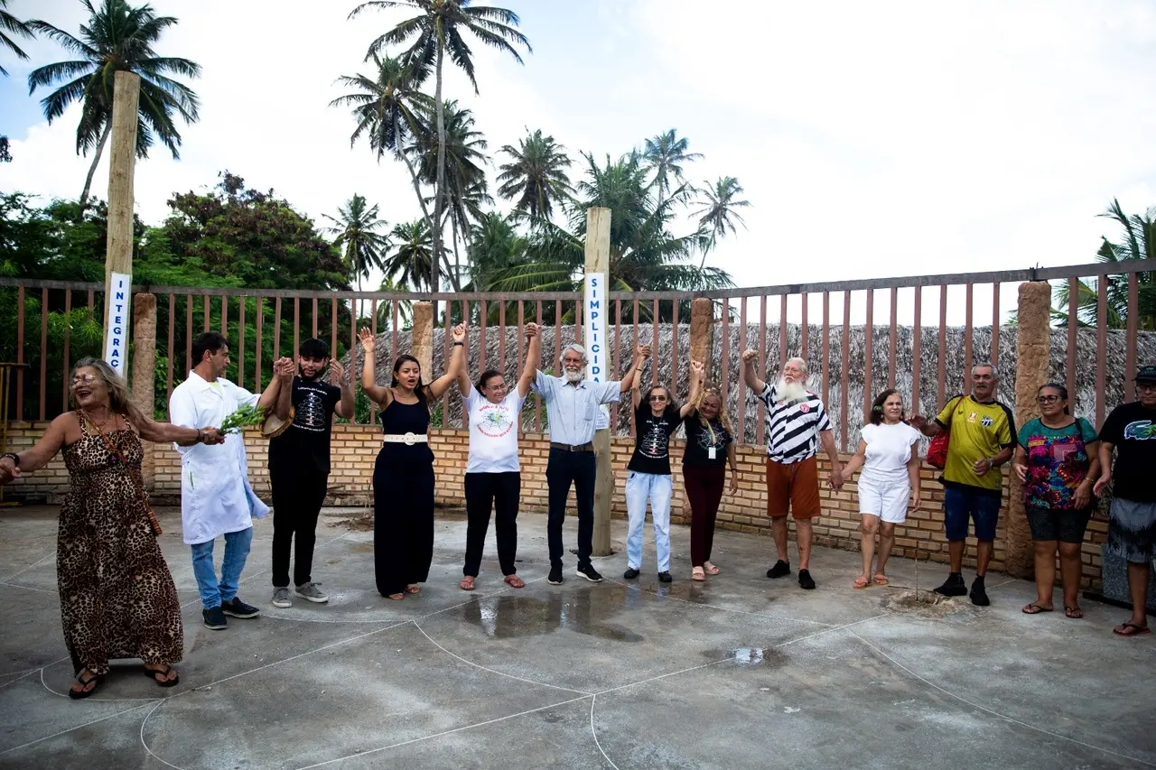 Pilares representam processo de reconstrução do espaço