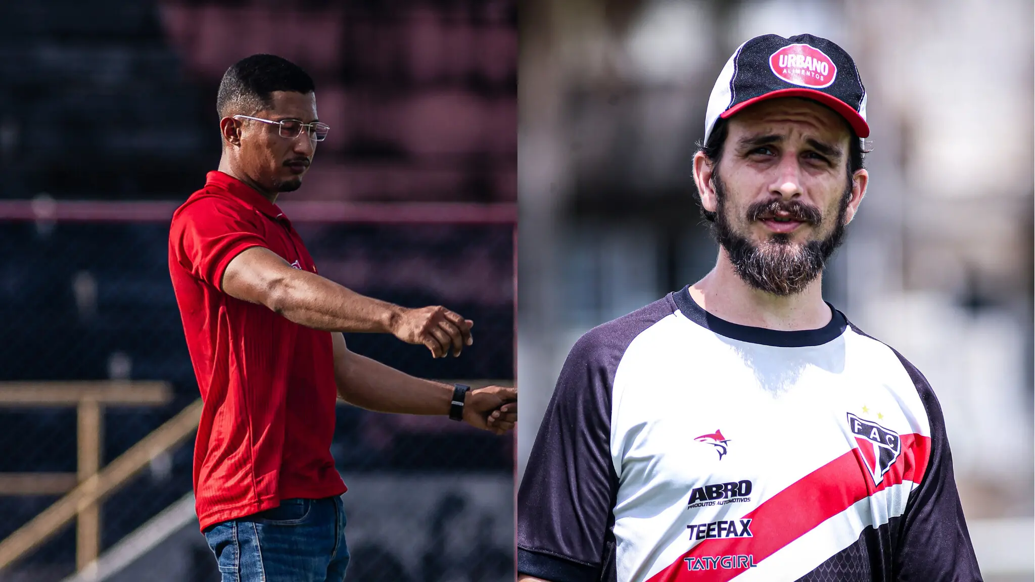 Foto de Felipe Macau e João Pedro da Cruz, novos treinadores da base do Ferroviário
