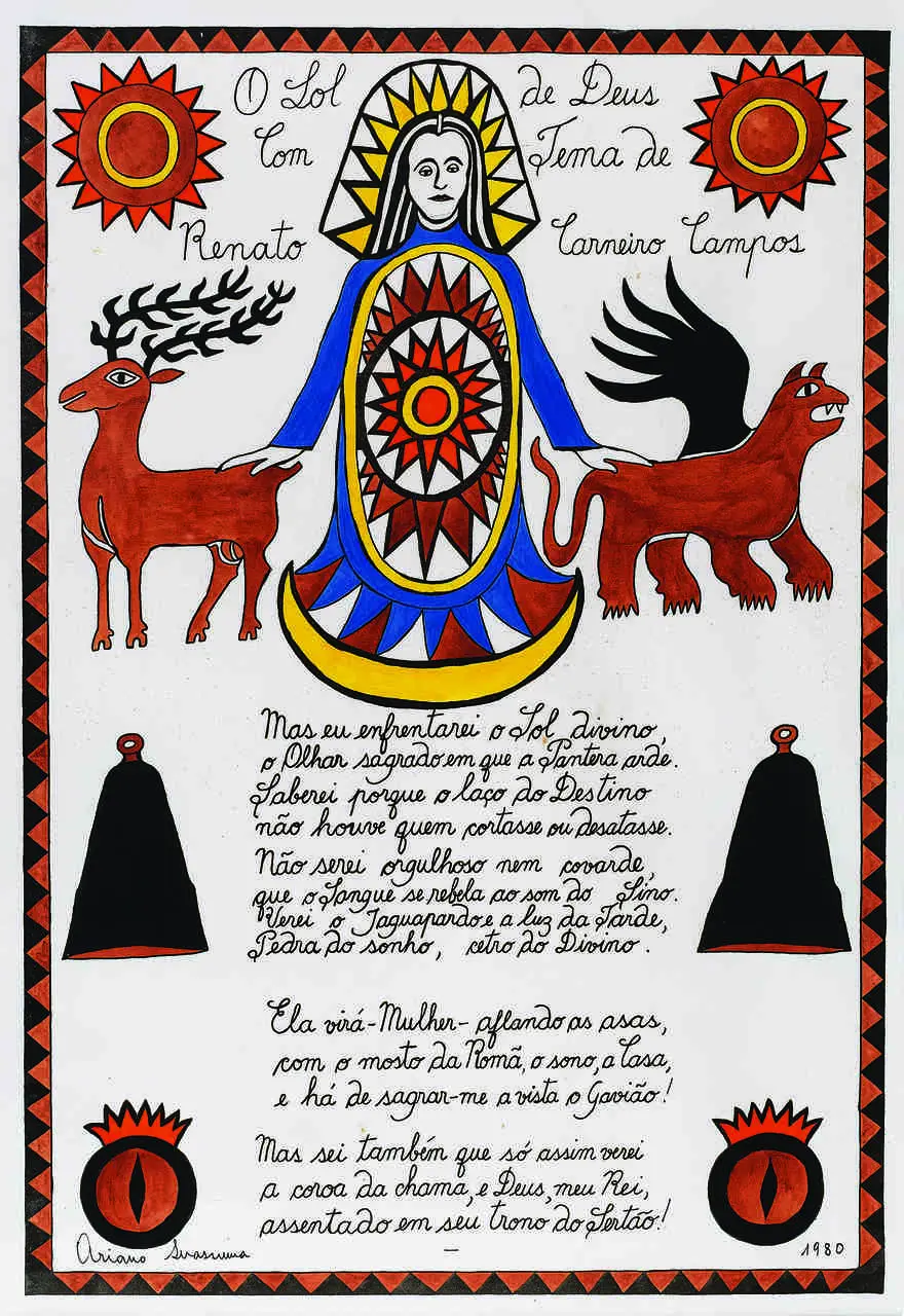 Iluminogravura 'O Sol de Deus', de Ariano Suassuna