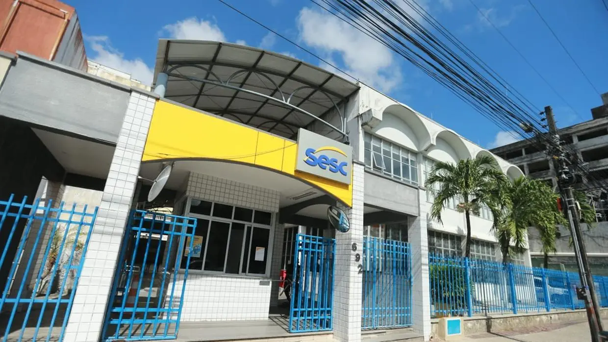Fachada do Sesc da rua 24 de maio em Fortaleza