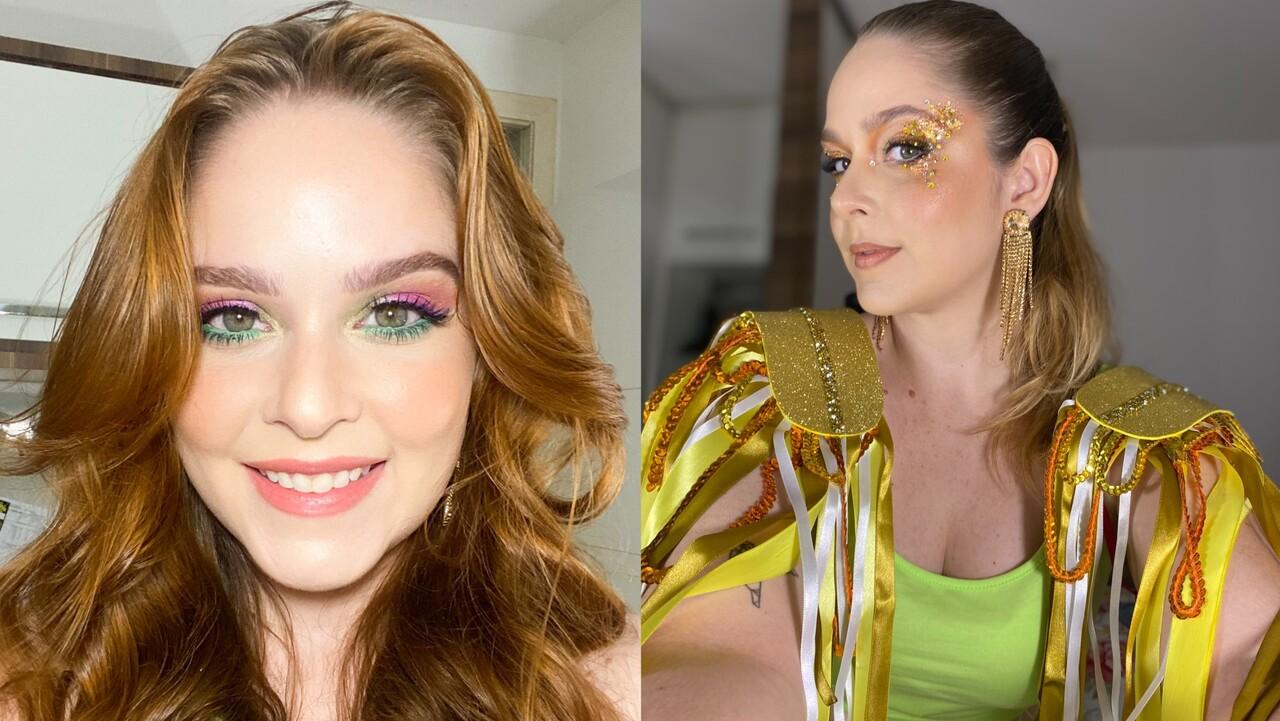 Olhos coloridos, com muito brilho e pedrarias seguem tendência no Carnaval