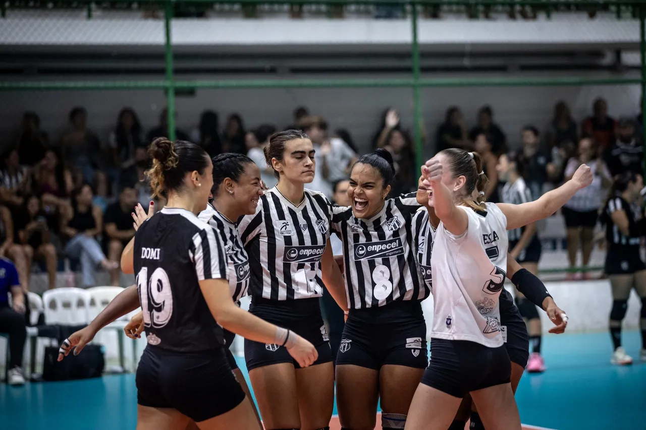 As meninas do Vozão venceram a 5ª seguida na Superliga B de Vôlei Feminino