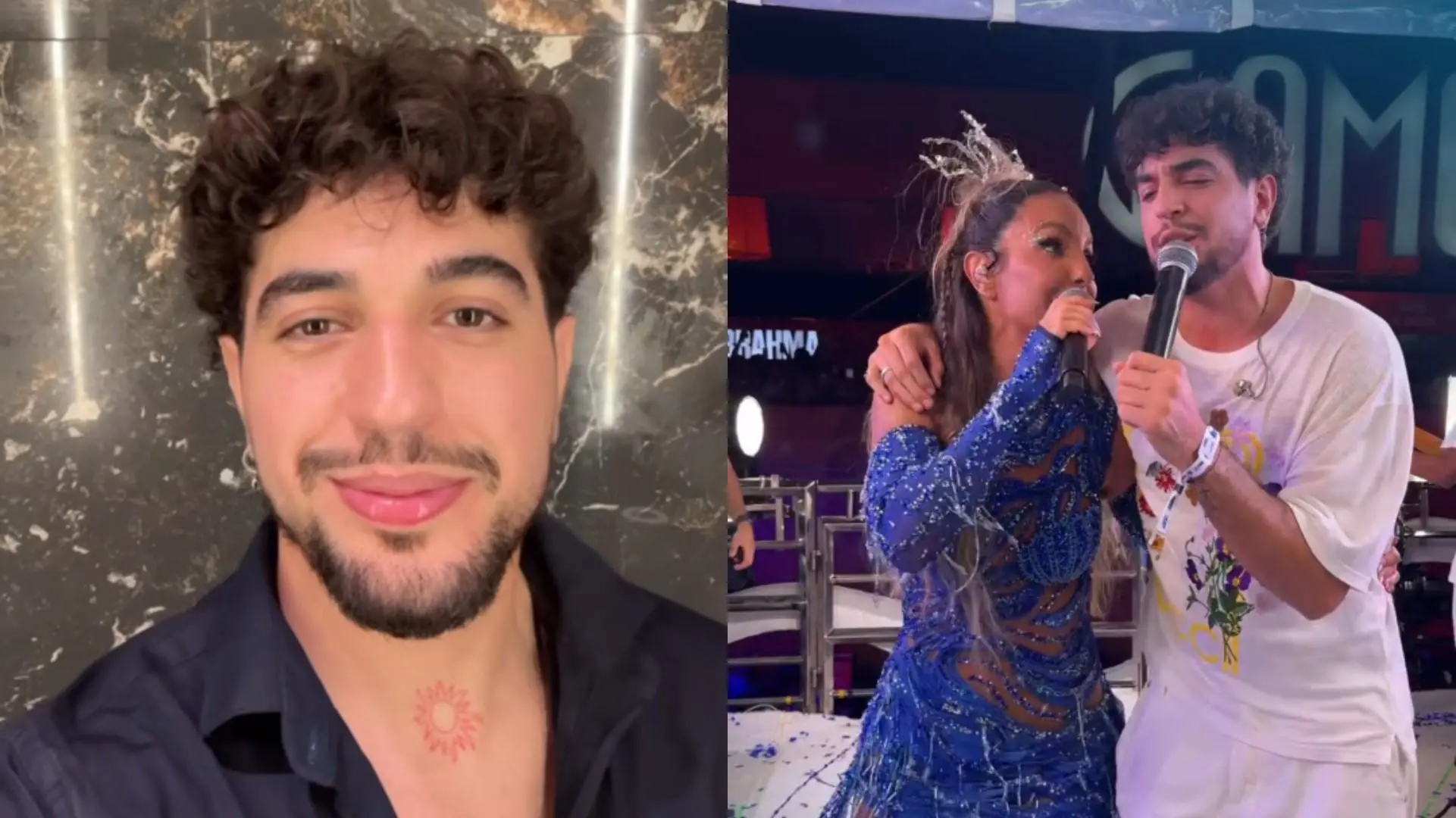 Cantora publicou stories ao lado de Nattan em trio