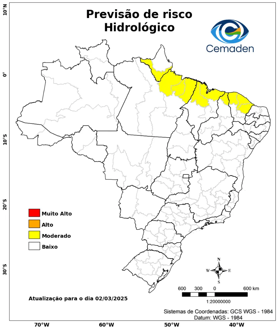 Previsão de risco hidrológico