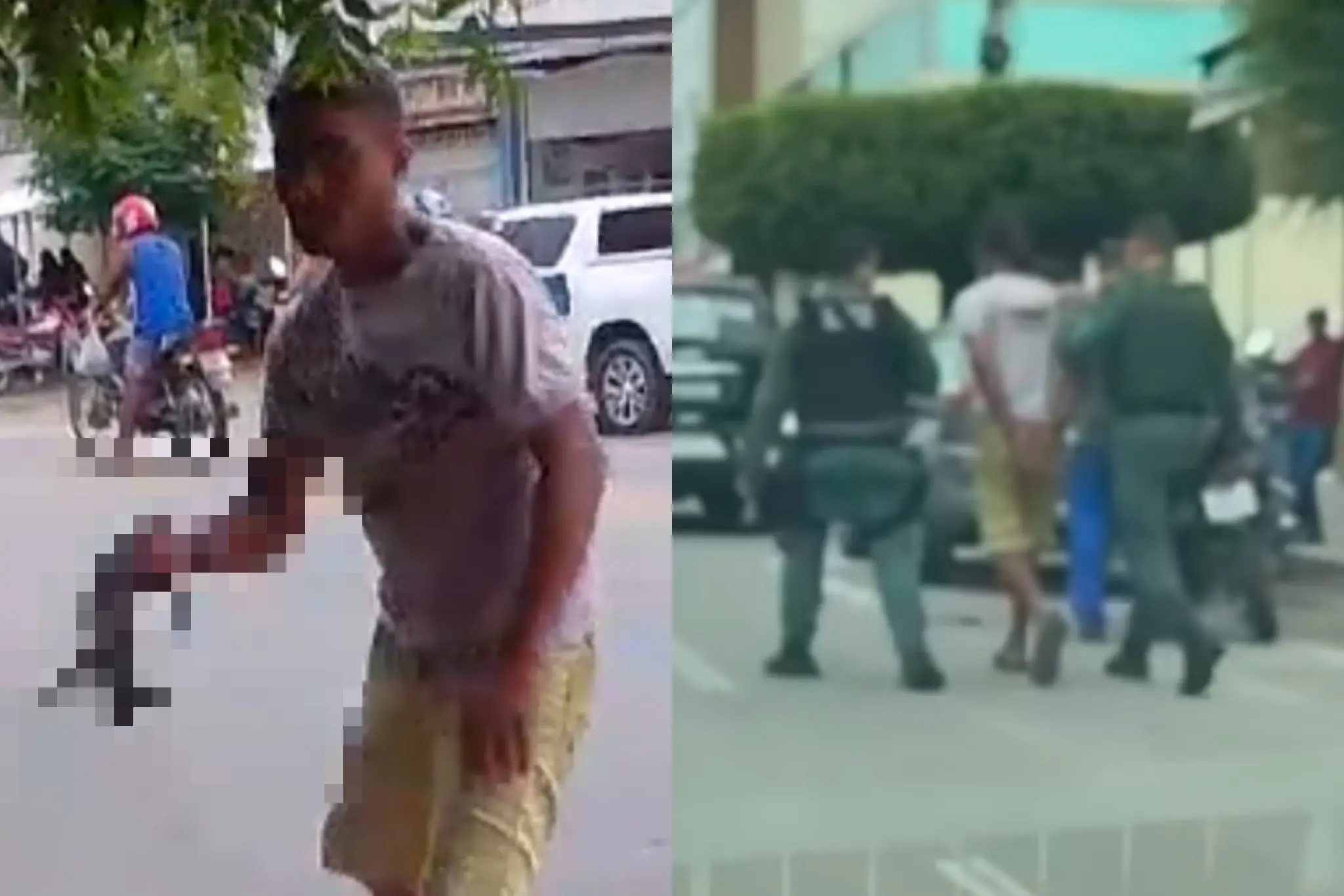 Homem foi filmado maltratando animal e foi preso em Mombaça, no CE