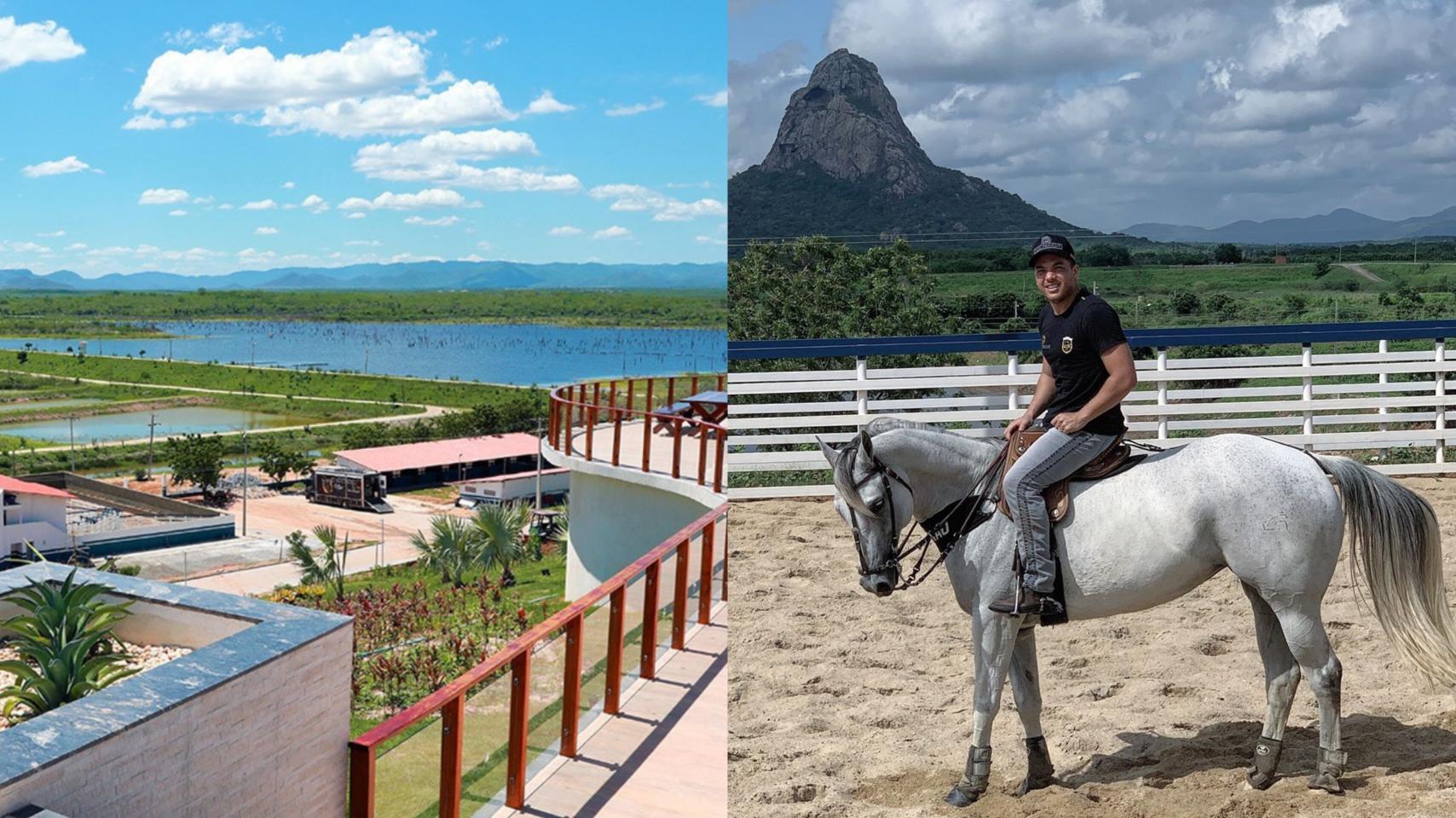 Cantor é dono de Haras de luxo e fazenda em Aracoiaba, no Ceará