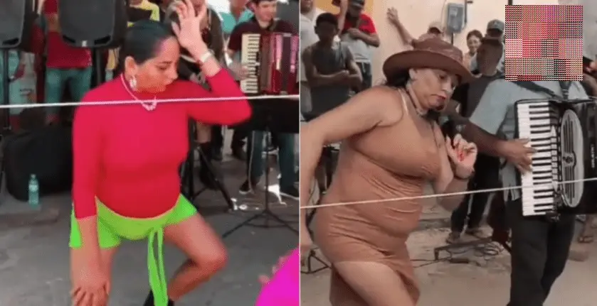 montagem de fotos de Bia Dançarina, mulher morta em Batutiré. Ela era conhecida nas redes sociais por vídeos que publicava dançando no Forró da Feira