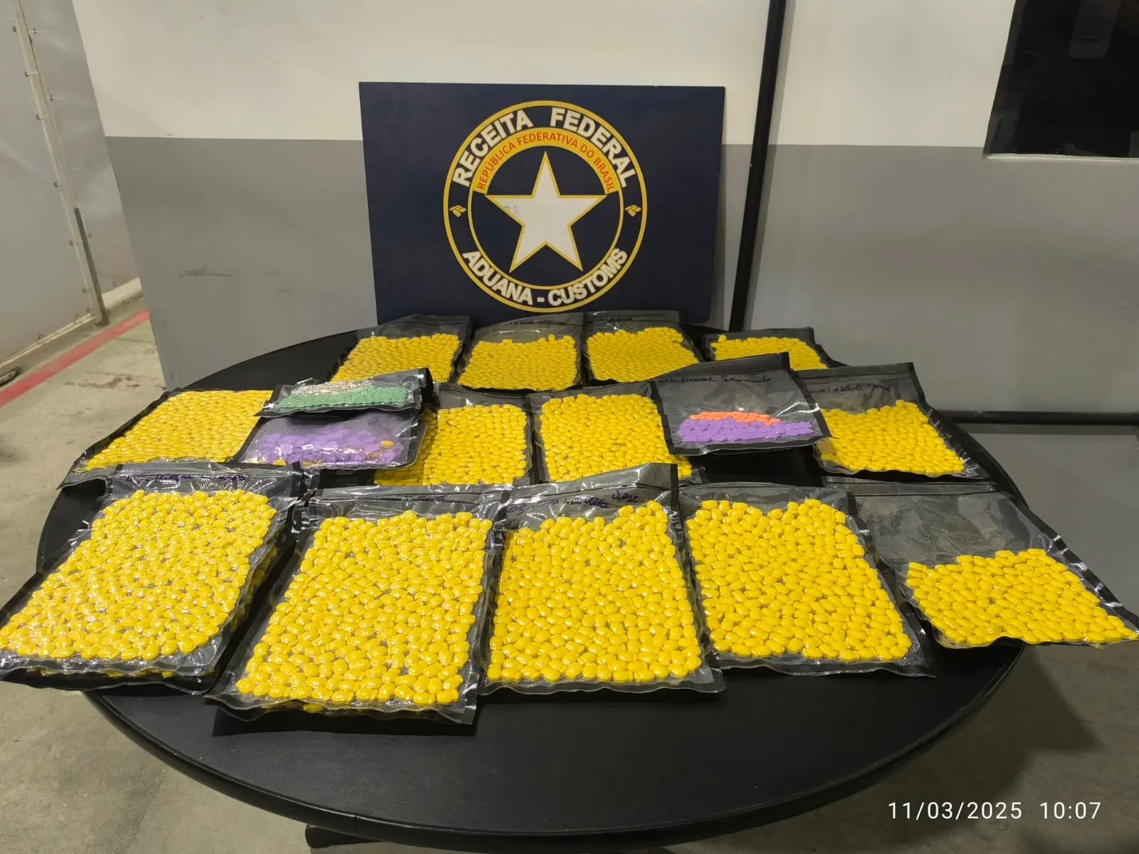 Comprimidos de ecstasy apreendidos