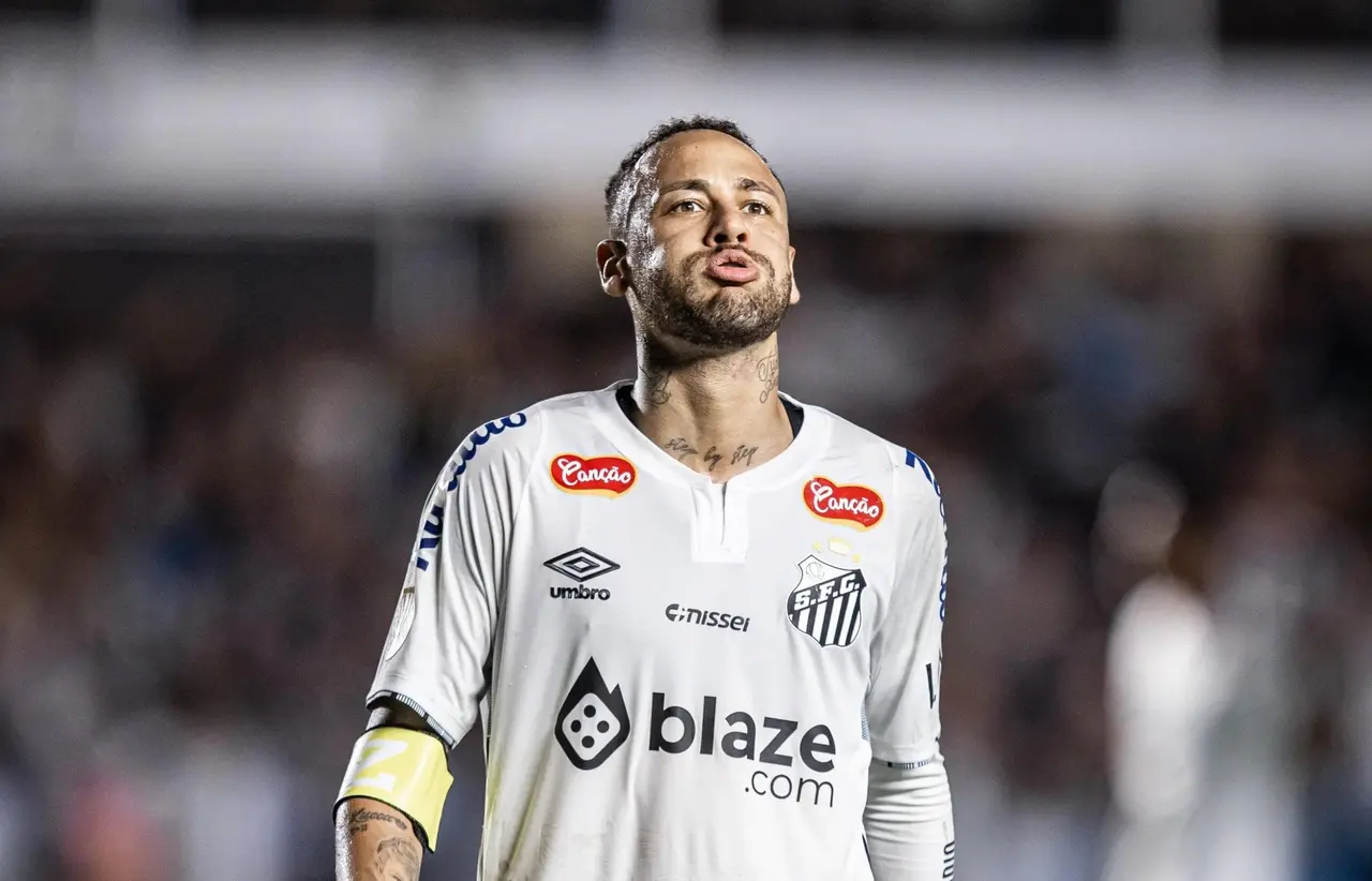 Neymar em ação pelo Santos