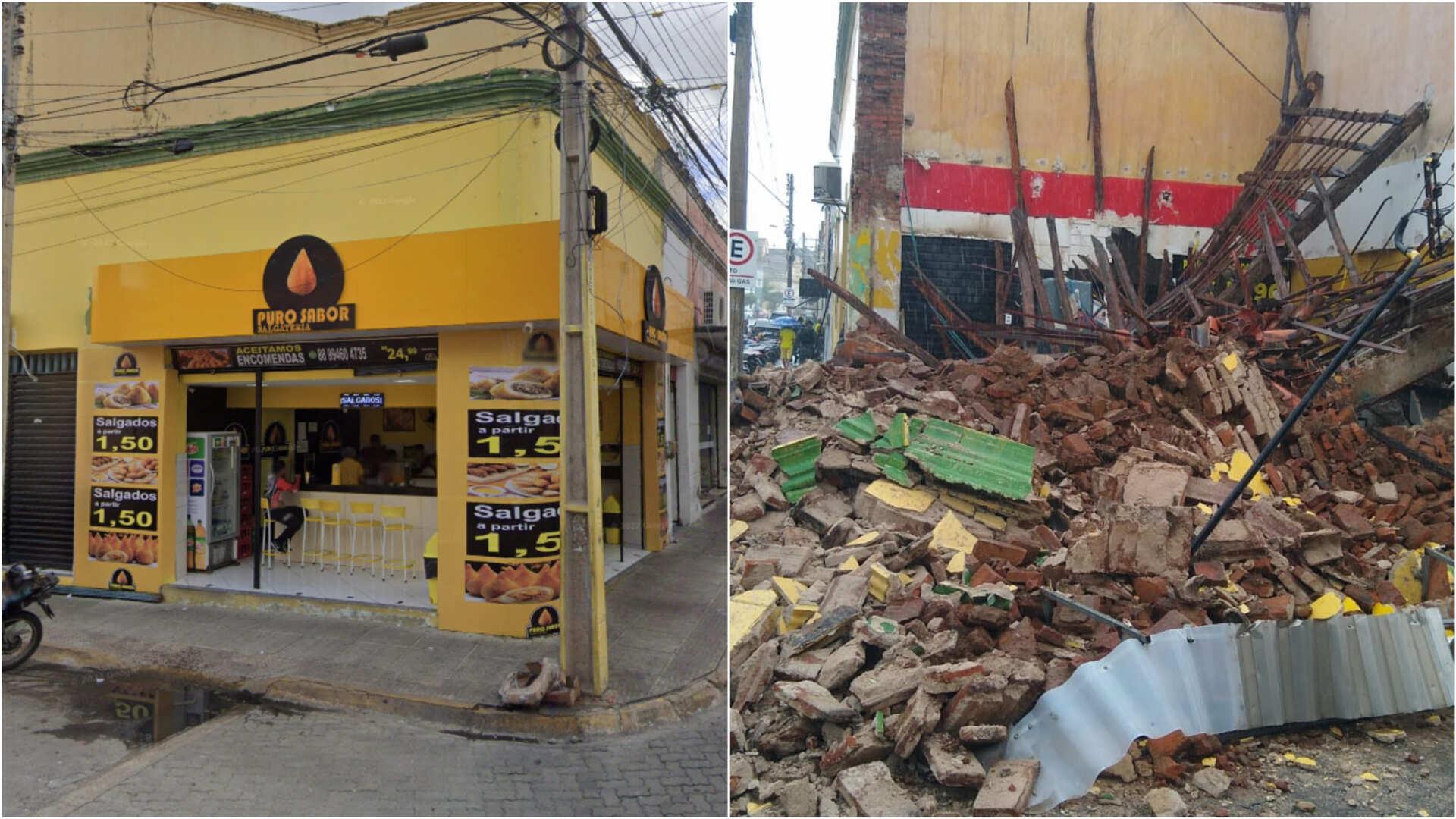 Local desabou na tarde desta quinta-feira (13)