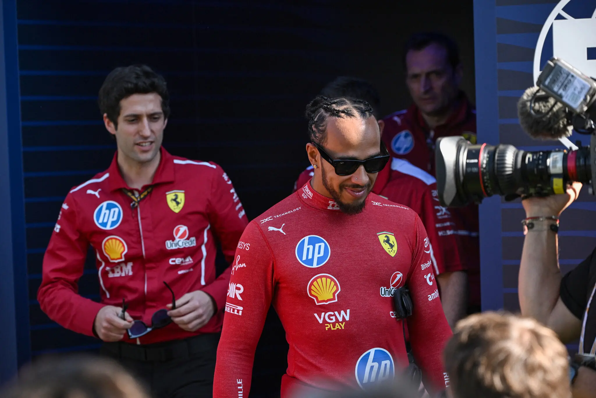 Foto de Lewis Hamilton vai estrear como piloto da Ferrari