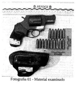 Arma apreendida passou por perícia