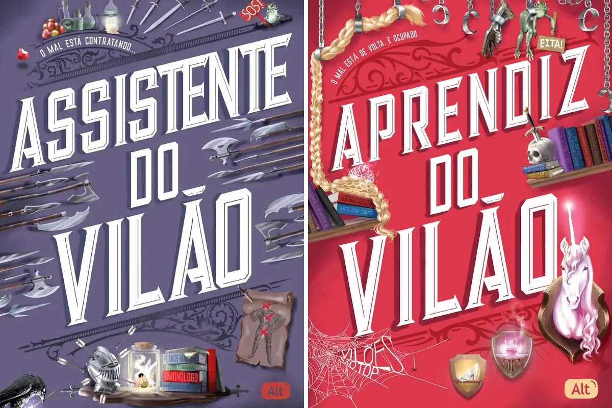 Livros Assistente do Vilão e Aprendiz de Vilão