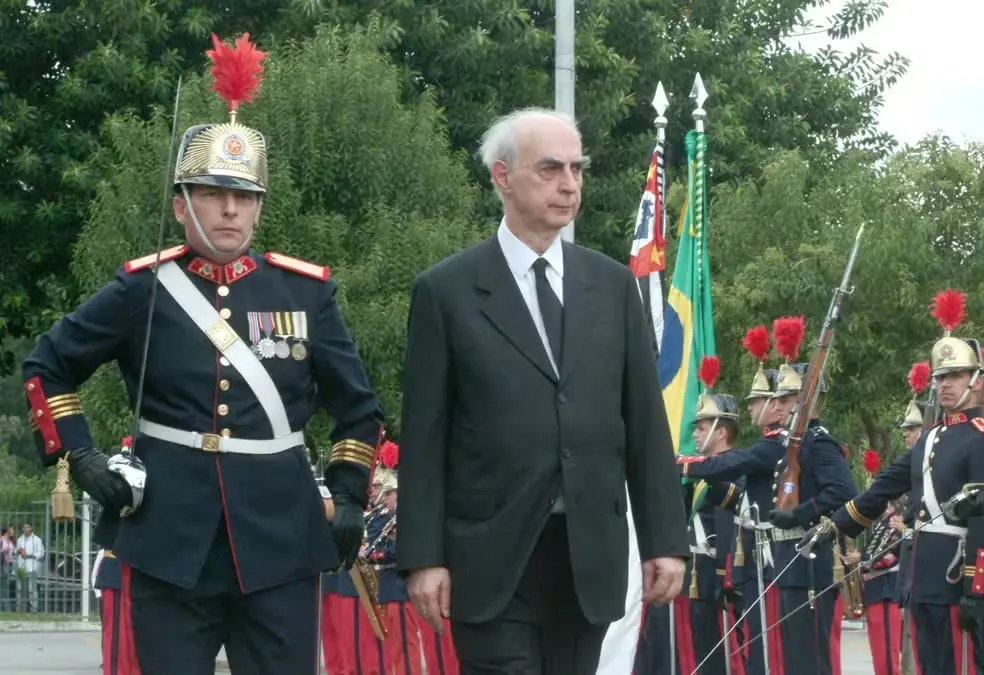 Cláudio Lembo durante cerimônia de posse na Assembleia Legislativa de São Paulo (Alesp), em 2006